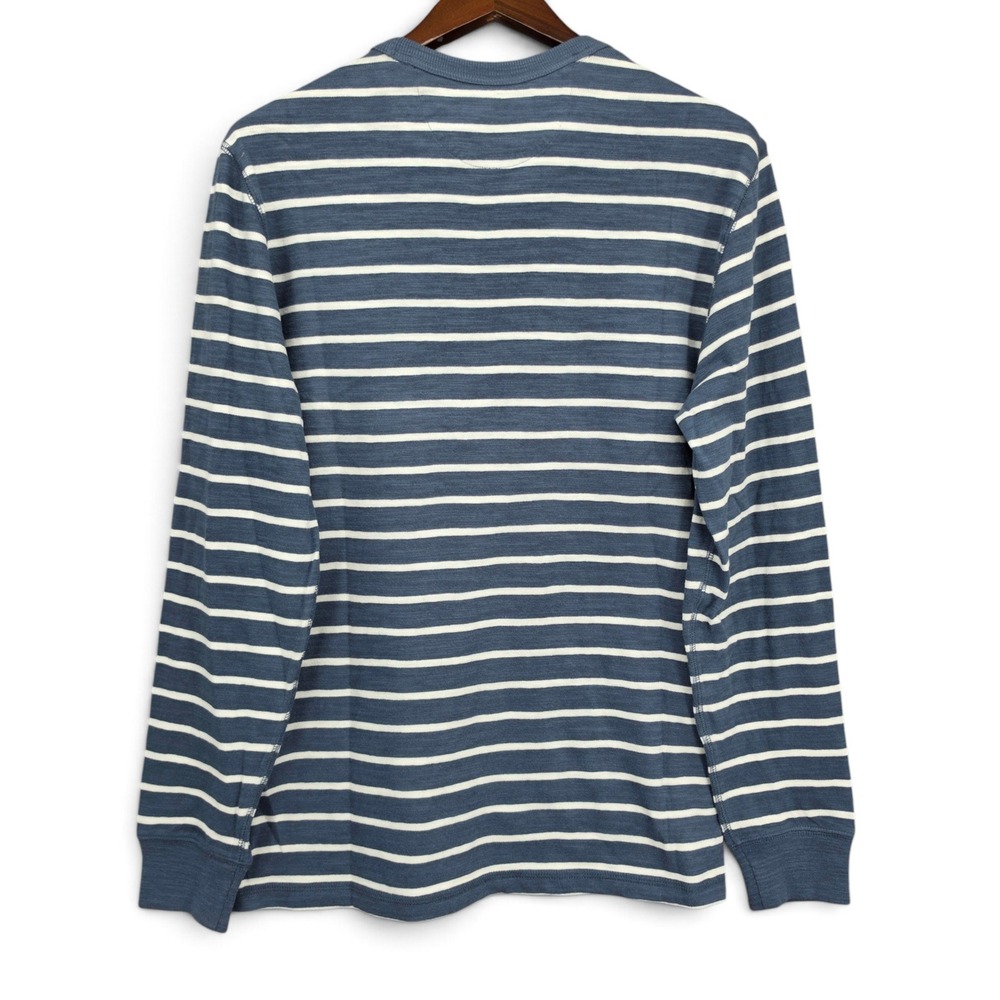 Faherty Sunwashed Stripe Organic Cotton Long Sleeve Shirt Men's Medium NWOT - Picture 3 of 7
